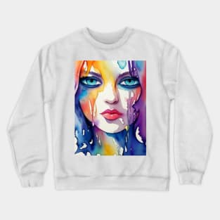 i fell in love with your blue eyes Crewneck Sweatshirt